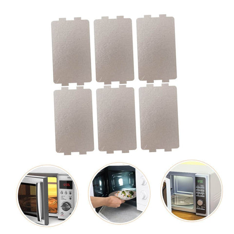 Six Pack Microwave Mica Sheet Heat Insulation Covers For Everyday Use, Waveguide Guard Replacement Kit