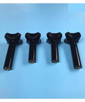 No Sweat M8 Black Hex Nuts And Secure Fastening Kit For Soft Serve Machines And Ice Cream Makers, 4 black plastic locking nuts.