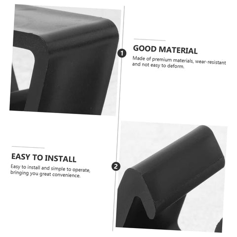Close-up of black 12 Pack Garden Furniture Clips For Patio Sofas And Outdoor Sectionals Wicker Chair Fasteners showcasing material and ease of installation.