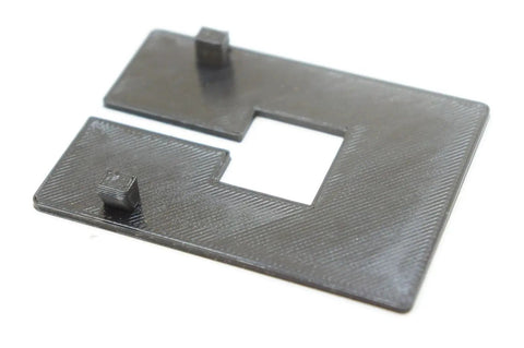 Throat Insert Plate For Rockwell BladeRunner X2 Saw With Precise Throat Opening For Accurate Cuts shown flat on surface