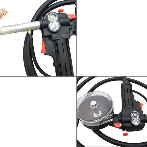 Pro Grade Aluminum Wire Welding Gun Kit For Miller Millermatic Series Spoolmate 100 showing handle and spool details