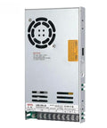 LRS-350-24 Switching Power Supply Dope 24V 14.6A Enclosed DC PSU, silver finish, vents and terminals visible, compact design.