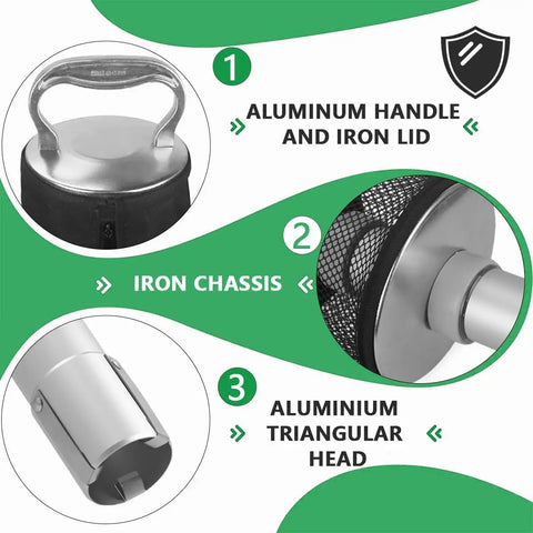 Golf Ball Shag Bag With Detachable Aluminum Tube Holds Up To 70 Balls Ball Retriever Lightweight Aluminum Handle And Frame Easy One Hand Pickup No Back Strain Golf Practice Gear parts