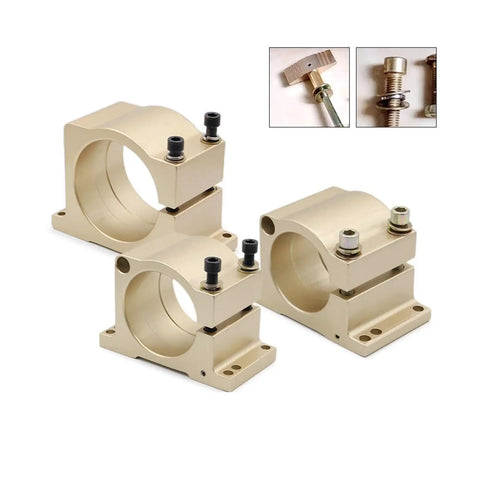 Spindle Motor Clamp Mount Bracket For CNC Machines 65mm 80mm 85mm 100mm 105mm With 100mm Handle Securely Fixes Workpieces For Precise Stable Machining And Easy Tool Setup, aluminum CNC clamp