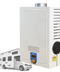 Overland Crew Approved Diesel Tankless Water Heater With LED Digital Display And Constant Temp Controls For RV Camper Outdoors.