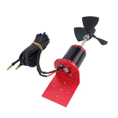 Brushless Underwater Thruster For RC Ships And Submarines, 6Kg Thrust 34Mm Motor, Sealed All Metal Body, 3 Vane Propeller