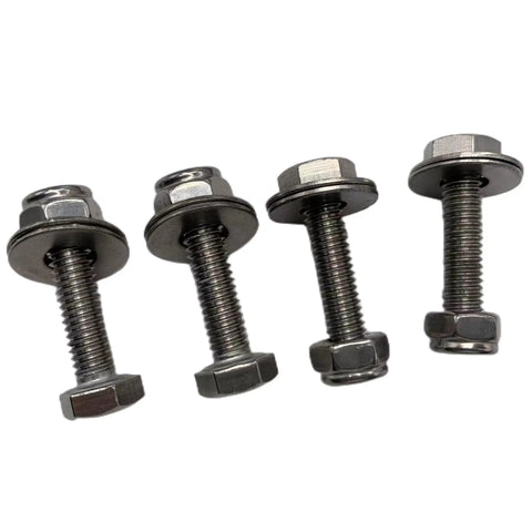 Bolts compatible with Hydrofoil Stabilizer For Outboard Motors And Stern Drives Dorsal Fin Style PA66 Black Plastic.