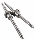 Premium C7 Grade 12mm SFU1204 Ball Screw With Single Nut for CNC Machina And Linear Motion Projects visible in stainless steel finish.