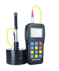 Heavy Duty Digital Leeb Hardness Tester For Precise Steel And Mold Inspection with display and calibration block view.