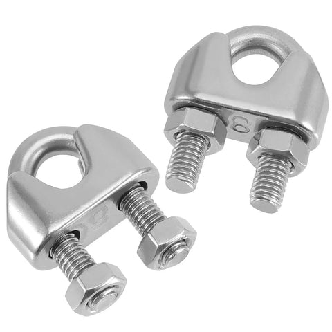 20 Pack 3/8 Inch Wire Rope Clamps Heavy Duty Stainless Steel Cable Grips Rock Solid M10 Wire Cable Clips Built Tough With Top Shelf Rust Protection For Daily Rigging