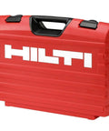 Red carrying case for Powder Actuated Fastening Tool for Drywall Tracks and Concrete Pro Grade Compact Fastener Gun