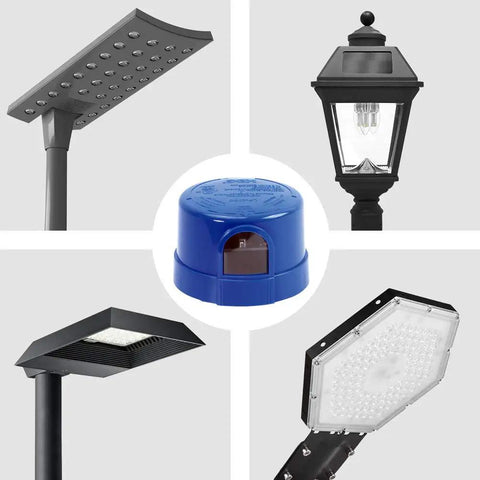 One Pack Photocell For Outdoor Lighting Auto On Off Sensor Dusk To Dawn 110 To 277 VAC with LED street lights and barn lights