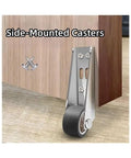 Silent Ball Bearing Garden Gate Rollers With Anti Sag Bar And Scratch Resistant Base For Heavy Wood Doors Smooth Operator Design Rock Solid Build No Fuss Patio Sliding Track Gear side-mounted caster on wood surface
