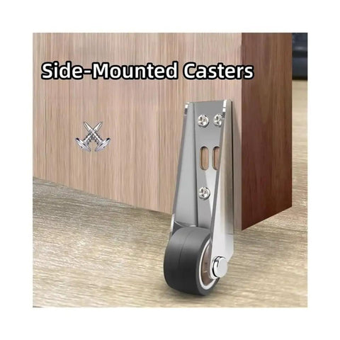 Silent Ball Bearing Garden Gate Rollers With Anti Sag Bar And Scratch Resistant Base For Heavy Wood Doors Smooth Operator Design Rock Solid Build No Fuss Patio Sliding Track Gear side-mounted caster on wood surface