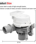 Upgraded AHA75673404 Washer Drain Pump Assembly for LG Washing Machine Replacement, Drop In Fit for WT7800CV WT7100CW WT7060CW WT7300CV WT7800CW WT7900HBA WT7150CW, Beefed Up Durable High Performance Pump. Product size 4.5 in x 3.7 in, 1.1 in outlet