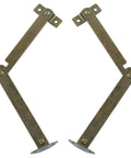Heavy Duty Lid Support Hinges 180 Degree Rotatable With Screws For Doors Windows And Storage Boxes Built Tough For Chests Cabinets Tool Boxes And Drawers Antique Bronze Finish 2 Pack