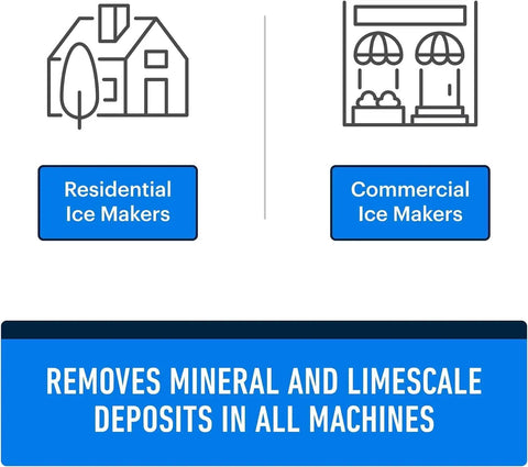 Ice Maker Cleaner And Descaler 16 Fl Oz For Nugget Ice Makers And All Major Brands descaling residential and commercial machines