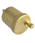 Hydro Master automatic air vent valve, brass, 1/8 inch thread, knurled adjustment knob