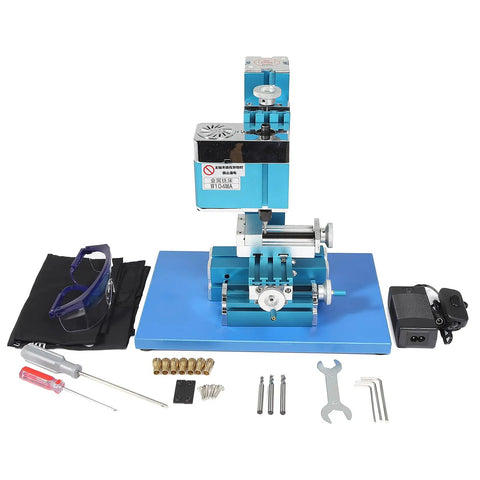 Knockout Mini Metal Lathe And Milling Machine For Tabletop Diy Shops includes safety goggles and tools for soft metals and wood.