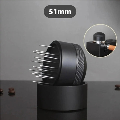 Heavy Duty Needle Wdt Tool For Coffee Ground Distribution And Kicking Clumps Fits 51Mm 53Mm 54Mm 58Mm Portafilters, 51mm size.