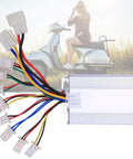 Beefy 500W Brushed Motor Controller For 36V Electric Bikes With Aluminum Alloy Housing And Heat Dissipation Grooves