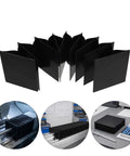 Black PVC Accordion Bellows Cover For CNC Milling Machines 4x4 Inch Built Tough Foldable Dustproof Flexible Guard