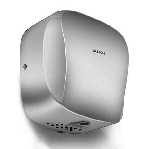 Heavy Duty Hand Dryer With HEPA Filter UL Approved 120V 1400W Brushed Stainless Steel Finish Model AK2903 angled view