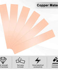 Copper Shim Strip Set of Three 6 Inch By 1 Inch Flat Bar Stock With 0.002 0.004 0.006 0.008 0.012 0.016 Inch Thickness for crafts