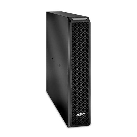 Tough As Nails Leak Proof Battery Enclosure For Uninterruptible Power Supply Systems heavy duty black shell view from front with mesh design.
