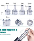Four nozzles for 1000W Fast Desoldering Hot Air Gun Pro Grade Soldering Station For PCB BGA Rework And Chip Repair with easy installation