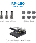 Replacement Punch Head And Disk Set For Heavy Duty Punches With Three Nine Thirty Second Inch Heads And Six Disks For XHC 150