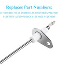 Flame Sensor Replacement 2 Pack For Gas Furnaces Three Point Eight Inch Probe Safe Flame Detection Ignitor Rod Spare Part