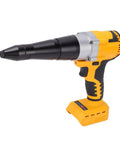 Get A Crazy Powerful 20v Cordless Rivet Tool Kit With Brushless Motor High Torque And Led Light For Tight Spaces That Makes Long Work Sessions Easy Slay Your Projects Without Any Cords Getting In The Way Today Right Now yellow and black cordless rivet tool