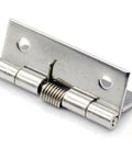 Two Pack One To Three Inch Spring Door Hinges Self Closing Design For Cabinets Windows Boxes Hardware Easy Install Durable Steel