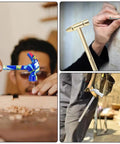 6 In 1 Mini Copper Hammer And Screwdriver Tool Set For Repairs On Drones, Phones, Laptops, And Watches, Anti Corrosion