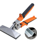 Pro-Grade 6 Inch Sheet Metal Hand Seamer with Ergonomic Grip, used for bending and flattening steel, aluminum, and galvanized sheets.