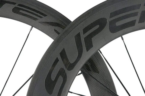 700C Carbon Wheelset Aero Beast Front 60mm Rear 88mm Clincher With Transparent Decal For Road Bikes V Brake Compatible Shimano 8 9 10 11 Speed Cassette Body Toray T700 Fiber Black