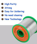 Lead Free Solder Wire With Rosin Core Flux 2.5 Percent Flow 0.032 Inch 0.8mm Diameter 1.1 Pound 500 Gram Spool