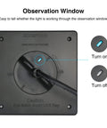 Observation window for 36W HVAC UVC Light Sanitizer For Whole House Air Purifier In Ducts 253.7nm Ozone Free 110V With Spare Bulb