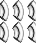 Set of six 90 Degree Mandrel Bend Elbow Stainless Steel SS304 Pipe Elbow 16 Gauge 0.065 Inch Thick Tube Fittings