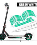 Reflective Waterproof Scooter Sticker Cover for Electric Scooters, Durable Scratch Resistant Body Decal with green accents