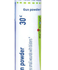 Gun Powder 30C Homeopathic Remedy For Small Wounds With Blisters, 80 Pellets in blue dispensing tube