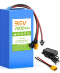 36V 7.8Ah Lithium Battery Pack with Built In 30A BMS XT60 SM Connector and 2A Charger for DIY Projects