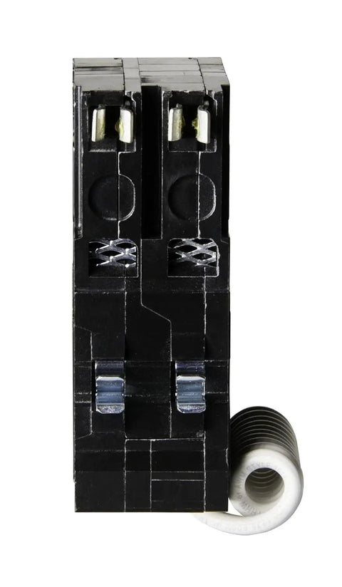 Front view of QO 20 Amp 2 Pole GFCI Circuit Breaker With Plug In Mount 120/240V Easy Install For QO Load Centers And Panels.