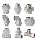 Heavy Duty 304 Stainless Steel Union Joint Coupling Male To Male BSP Pipe Fitting assortment for plumbing connections