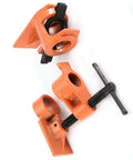 Beefy Heavy Duty Pipe Clamp Jaws 1 Inch Vise Fixture Set For Woodworking Cabinet Making And Box Building, set of 2 cast iron jaws.