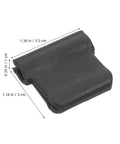 Black Steam Wand Safety Guard Heat Insulation Sleeve for Coffee Machines, 8mm diameter, showing dimensions