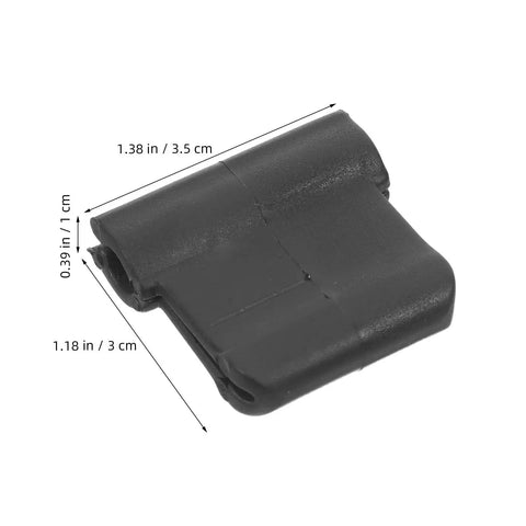 Rubber Steam Wand Cover For Espresso Machines Heat Resistant Insulation Sleeve, black 8mm diameter, dimensions shown