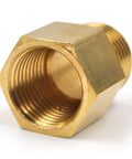 10 Pack Brass Pipe Fittings Reducer Adapter 1/2 Inch NPT Male to 1/2 Inch NPT Female Garden Hose Connector with Sealing Tape