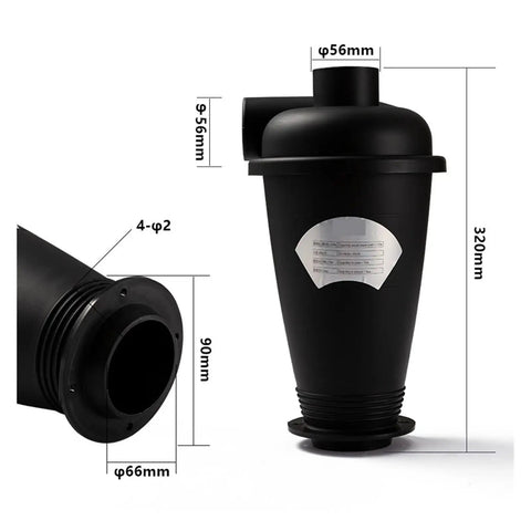 Heavy Duty Pro Grade Vacuum Filter For Industrial And Home Vacuum Cleaners The Go To Dust Collector And Separator with Black B Adapters